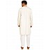 Designer round neck kurta with side slits- Cream Designer round neck kurta with side slits- Cream